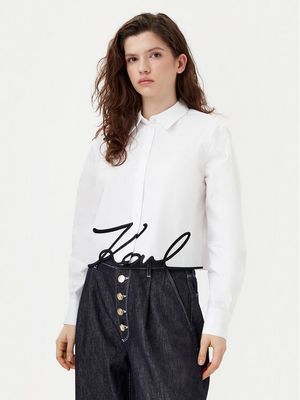 Karl Lagerfeld - Koszula damska ze sklepu: MODIVO w kategorii: Koszule damskie - zdjęcie WP-EBWP-BKLVO-LN0_0000304580215