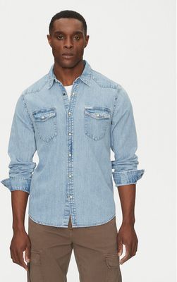 Koszula męska z klasycznym kołnierzykiem Guess Jeans ze sklepu: MODIVO w kategorii: Koszule męskie - zdjęcie WP-EBWP-BKLVO-LN0_0000304582318