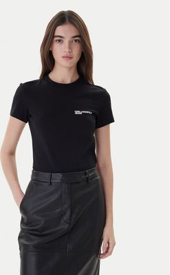 Bluzka damska wiosenna Karl Lagerfeld Jeans ze sklepu: MODIVO w kategorii: Bluzki damskie - zdjęcie WP-EBWP-BKLVO-LN0_0000304582943