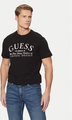 T-shirt męski na wiosnę Guess ze sklepu: MODIVO w kategorii: T-shirty męskie - zdjęcie WP-EBWP-BKLVO-LN0_0000304583070