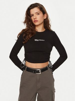 Bluzka damska na jesień Karl Lagerfeld Jeans ze sklepu: MODIVO w kategorii: Bluzki damskie - zdjęcie WP-EBWP-BKLVO-LN0_0000304583179