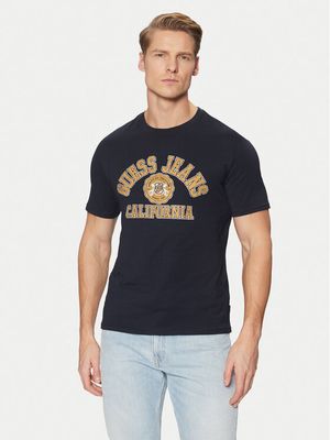 T-shirt męski w stylu młodzieżowym Guess Jeans ze sklepu: MODIVO w kategorii: T-shirty męskie - zdjęcie WP-EBWP-BKLVO-LN0_0000304583407