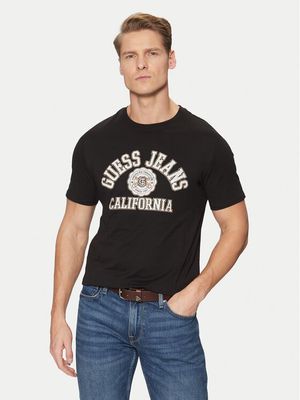 T-shirt męski na wiosnę Guess Jeans ze sklepu: MODIVO w kategorii: T-shirty męskie - zdjęcie WP-EBWP-BKLVO-LN0_0000304583469