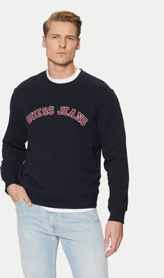 Guess Jeans - Bluza męska ze sklepu: MODIVO w kategorii: Bluzy męskie - zdjęcie WP-EBWP-BKLVO-LN0_0000304584275