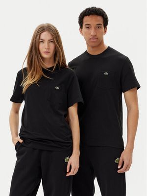 T-shirt męski casual Lacoste ze sklepu: MODIVO w kategorii: T-shirty męskie - zdjęcie WP-EBWP-BKLVO-LN0_0000304585968