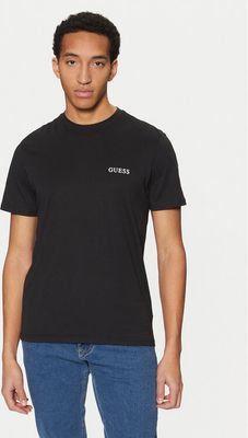 T-shirt męski casual Guess ze sklepu: MODIVO w kategorii: T-shirty męskie - zdjęcie WP-EBWP-BKLVO-LN0_0000304588525
