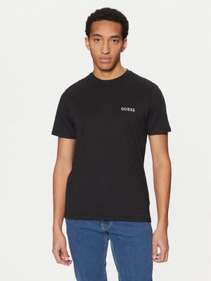 T-shirt męski casual Guess ze sklepu: MODIVO w kategorii: T-shirty męskie - zdjęcie WP-EBWP-BKLVO-LN0_0000304588525