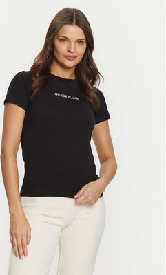 Bluzka damska casual młodzieżowa Guess Jeans ze sklepu: MODIVO w kategorii: Bluzki damskie - zdjęcie WP-EBWP-BKLVO-LN0_0000304592522