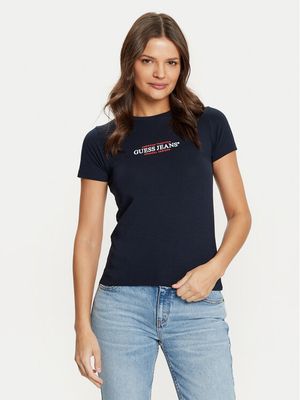 Bluzka damska na wiosnę Guess Jeans ze sklepu: MODIVO w kategorii: Bluzki damskie - zdjęcie WP-EBWP-BKLVO-LN0_0000304592584
