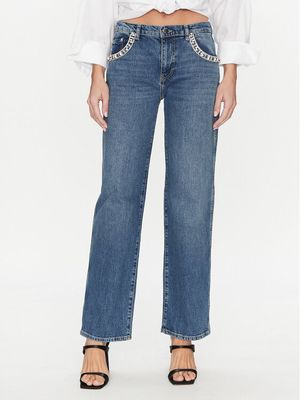 Jeansy damskie w miejskim stylu Guess ze sklepu: MODIVO w kategorii: Jeansy damskie - zdjęcie WP-EBWP-BKLVO-LN0_0000304593048