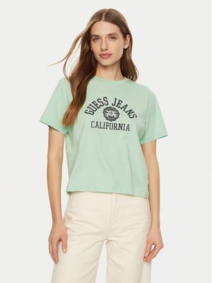 Bluzka damska na wiosnę Guess Jeans ze sklepu: MODIVO w kategorii: Bluzki damskie - zdjęcie WP-EBWP-BKLVO-LN0_0000304595493