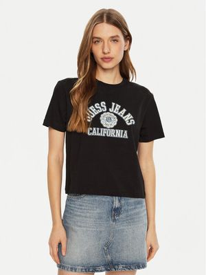 Bluzka damska Guess Jeans ze sklepu: MODIVO w kategorii: Bluzki damskie - zdjęcie WP-EBWP-BKLVO-LN0_0000304595516