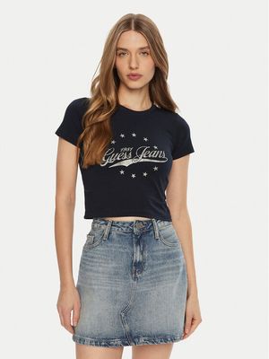 Bluzka damska wiosenna młodzieżowa Guess Jeans ze sklepu: MODIVO w kategorii: Bluzki damskie - zdjęcie WP-EBWP-BKLVO-LN0_0000304595684
