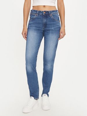 Jeansy damskie w miejskim stylu Wrangler ze sklepu: MODIVO w kategorii: Jeansy damskie - zdjęcie WP-EBWP-BKLVO-LN0_0000304596360