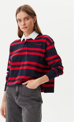 Bluzka damska casual Guess Jeans ze sklepu: MODIVO w kategorii: Bluzki damskie - zdjęcie WP-EBWP-BKLVO-LN0_0000304597541