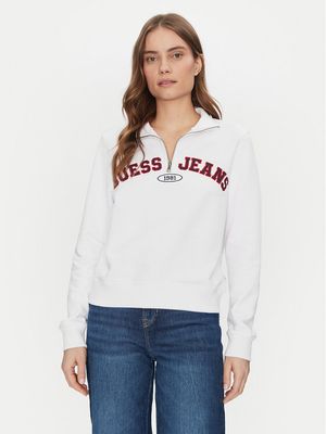 Guess Jeans - Bluza damska jesienna ze sklepu: MODIVO w kategorii: Bluzy damskie - zdjęcie WP-EBWP-BKLVO-LN0_0000304597824