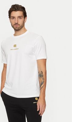T-shirt męski casual Karl Lagerfeld ze sklepu: MODIVO w kategorii: T-shirty męskie - zdjęcie WP-EBWP-BKLVO-LN0_0000304612527