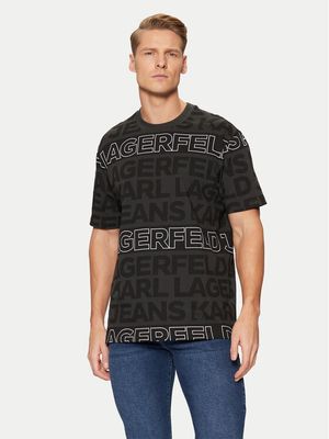 T-shirt męski w stylu młodzieżowym Karl Lagerfeld ze sklepu: MODIVO w kategorii: T-shirty męskie - zdjęcie WP-EBWP-BKLVO-LN0_0000304613944