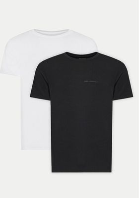 T-shirt męski casual Karl Lagerfeld ze sklepu: MODIVO w kategorii: T-shirty męskie - zdjęcie WP-EBWP-BKLVO-LN0_0000304614620