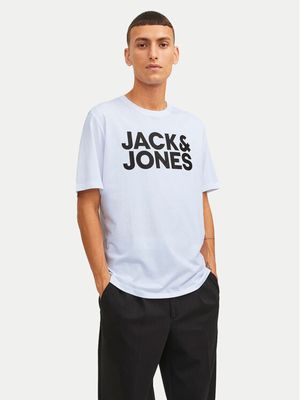 T-shirt męski w stylu młodzieżowym Jack & Jones ze sklepu: MODIVO w kategorii: T-shirty męskie - zdjęcie WP-EBWP-BKLVO-LN0_0000304617331