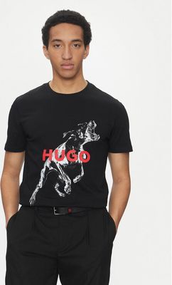 T-shirt męski wiosenny HUGO ze sklepu: MODIVO w kategorii: T-shirty męskie - zdjęcie WP-EBWP-BKLVO-LN0_0000304637674