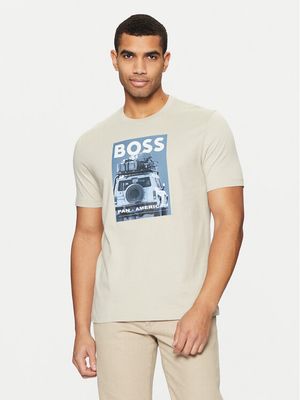 T-shirt męski na wiosnę młodzieżowy BOSS ze sklepu: MODIVO w kategorii: T-shirty męskie - zdjęcie WP-EBWP-BKLVO-LN0_0000304638763