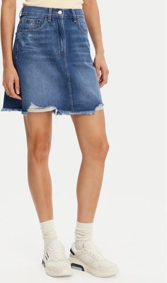 Spódnica wiosenna Tommy Jeans ze sklepu: MODIVO w kategorii: Spódnice - zdjęcie WP-EBWP-BKLVO-LN0_0000304642487