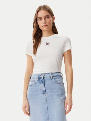 Bluzka damska na wiosnę Tommy Jeans ze sklepu: MODIVO w kategorii: Bluzki damskie - zdjęcie WP-EBWP-BKLVO-LN0_0000304642890