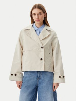 Tommy Jeans - Płaszcz damski jesienny casualowy ze sklepu: MODIVO w kategorii: Płaszcze damskie - zdjęcie WP-EBWP-BKLVO-LN0_0000304642975