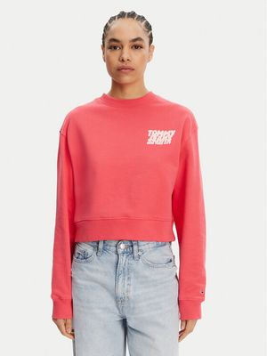 Bluza damska młodzieżowa na jesień Tommy Jeans ze sklepu: MODIVO w kategorii: Bluzy damskie - zdjęcie WP-EBWP-BKLVO-LN0_0000304643002