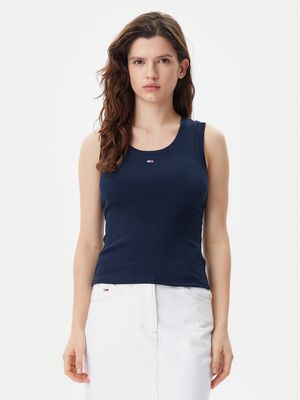 Tommy Jeans - Bluzka damska letnia casual ze sklepu: MODIVO w kategorii: Bluzki damskie - zdjęcie WP-EBWP-BKLVO-LN0_0000304646980