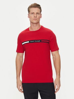 Tommy Hilfiger - T-shirt męski młodzieżowy ze sklepu: MODIVO w kategorii: T-shirty męskie - zdjęcie WP-EBWP-BKLVO-LN0_0000304650451