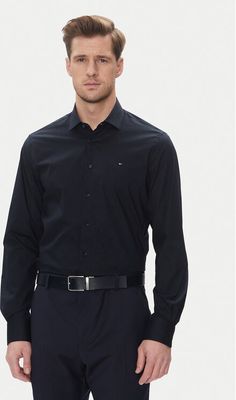 Koszula męska z klasycznym kołnierzykiem Tommy Hilfiger ze sklepu: MODIVO w kategorii: Koszule męskie - zdjęcie WP-EBWP-BKLVO-LN0_0000304654060