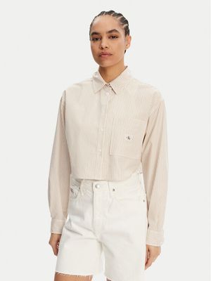 Koszula damska elegancka casualowa Calvin Klein Jeans ze sklepu: MODIVO w kategorii: Koszule damskie - zdjęcie WP-EBWP-BKLVO-LN0_0000304655548