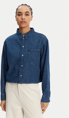Koszula damska casual Calvin Klein Jeans ze sklepu: MODIVO w kategorii: Koszule damskie - zdjęcie WP-EBWP-BKLVO-LN0_0000304655586