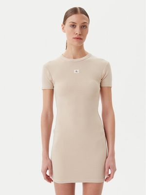 Sukienka dopasowana Calvin Klein Jeans ze sklepu: MODIVO w kategorii: Sukienki - zdjęcie WP-EBWP-BKLVO-LN0_0000304655807