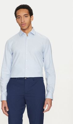 Koszula męska na wiosnę Calvin Klein ze sklepu: MODIVO w kategorii: Koszule męskie - zdjęcie WP-EBWP-BKLVO-LN0_0000304662171