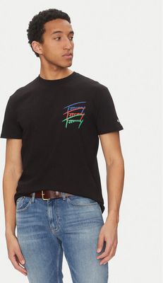 T-shirt męski w stylu młodzieżowym Tommy Jeans ze sklepu: MODIVO w kategorii: T-shirty męskie - zdjęcie WP-EBWP-BKLVO-LN0_0000304663086