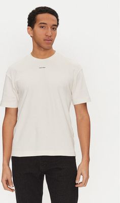 T-shirt męski casual Calvin Klein ze sklepu: MODIVO w kategorii: T-shirty męskie - zdjęcie WP-EBWP-BKLVO-LN0_0000304665974
