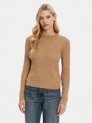 Sweter damski casual na zimę Tommy Hilfiger ze sklepu: MODIVO w kategorii: Swetry damskie - zdjęcie WP-EBWP-BKLVO-LN0_0000304674440
