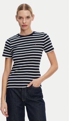 Bluzka damska na wiosnę Tommy Hilfiger ze sklepu: MODIVO w kategorii: Bluzki damskie - zdjęcie WP-EBWP-BKLVO-LN0_0000304674655