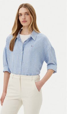 Koszula damska Tommy Hilfiger ze sklepu: MODIVO w kategorii: Koszule damskie - zdjęcie WP-EBWP-BKLVO-LN0_0000304675805