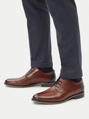Buty eleganckie męskie jesienne Bugatti ze sklepu: MODIVO w kategorii: Buty eleganckie męskie - zdjęcie WP-EBWP-BKLVO-LN0_0000304676901