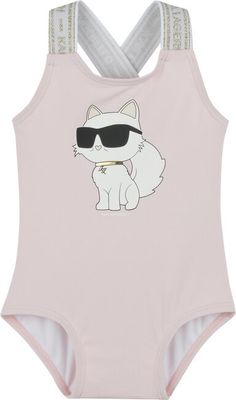 Strój kąpielowy letni Karl Lagerfeld Kids ze sklepu: MODIVO w kategorii: Stroje kąpielowe - zdjęcie WP-EBWP-BKLVO-LN0_0000304690471