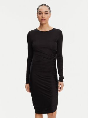 Sukienka dopasowana Armani Exchange ze sklepu: MODIVO w kategorii: Sukienki - zdjęcie WP-EBWP-BKLVO-LN0_0000304717284