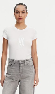 Armani Exchange - Bluzka damska w stylu młodzieżowym ze sklepu: MODIVO w kategorii: Bluzki damskie - zdjęcie WP-EBWP-BKLVO-LN0_0000304717369