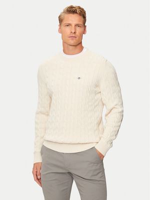 Sweter męski casualowy Gant ze sklepu: MODIVO w kategorii: Swetry męskie - zdjęcie WP-EBWP-BKLVO-LN0_0000304719905