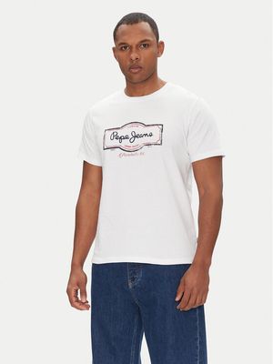 T-shirt męski na wiosnę młodzieżowy Pepe Jeans ze sklepu: MODIVO w kategorii: T-shirty męskie - zdjęcie WP-EBWP-BKLVO-LN0_0000304747045