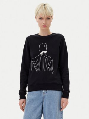 Karl Lagerfeld - Bluza damska ze sklepu: MODIVO w kategorii: Bluzy damskie - zdjęcie WP-EBWP-BKLVO-LN0_0000304770678