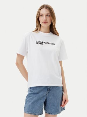 Karl Lagerfeld Jeans - Bluzka damska ze sklepu: MODIVO w kategorii: Bluzki damskie - zdjęcie WP-EBWP-BKLVO-LN0_0000304770982